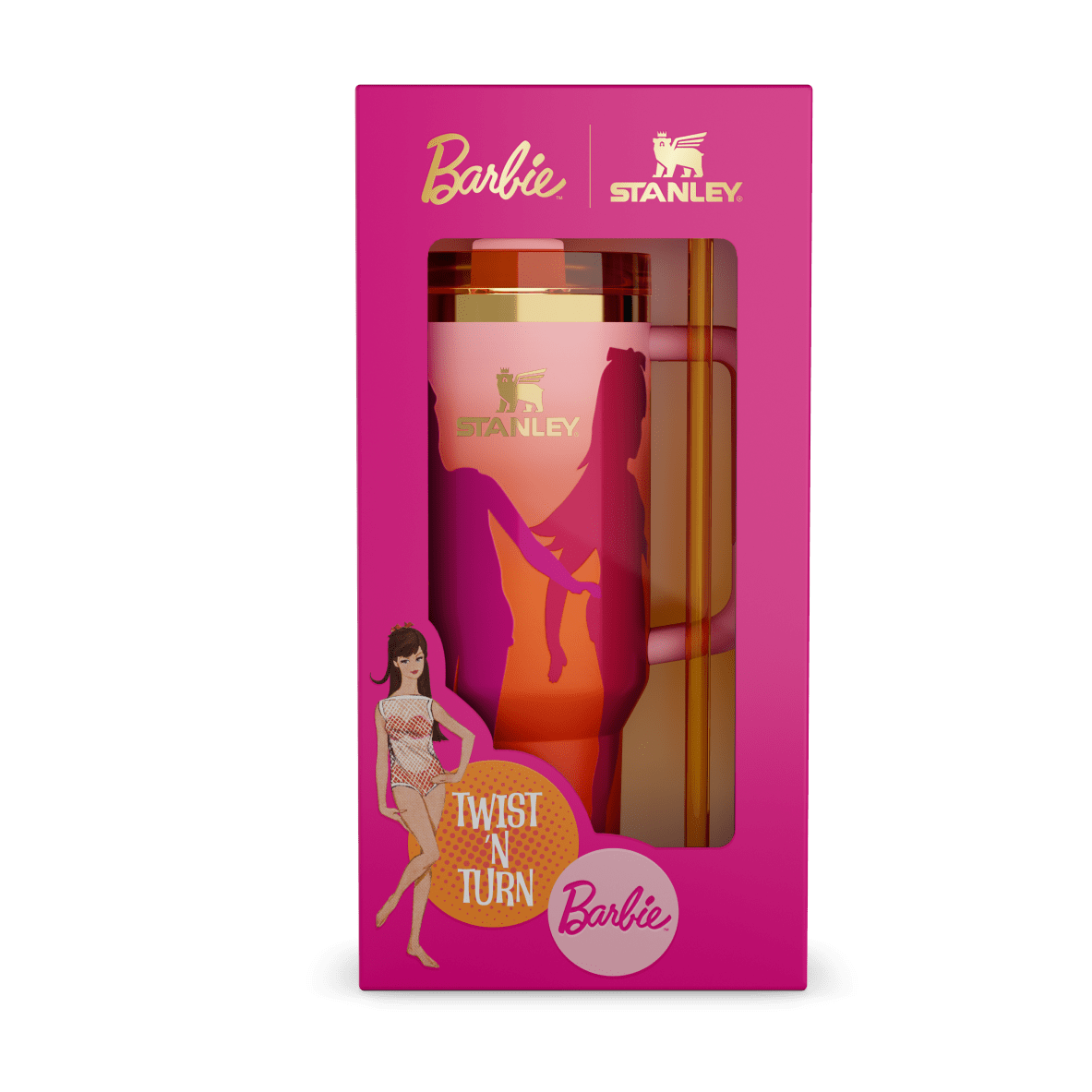 The Barbie™ x Stanley ’60s Twist ’N Turn Quencher | 40 OZ (Vault)